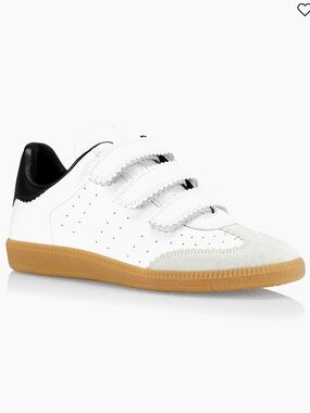Isabel Marant - Women’s Beth Low Top Sneaker - Size 37 / 7 - White & Black